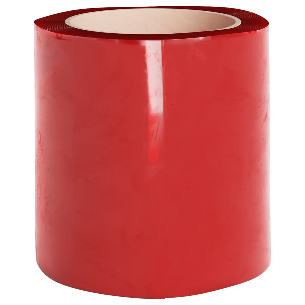 vidaXL Cortina de porta 200 mm x 1,6 mm 10 m PVC vermelho