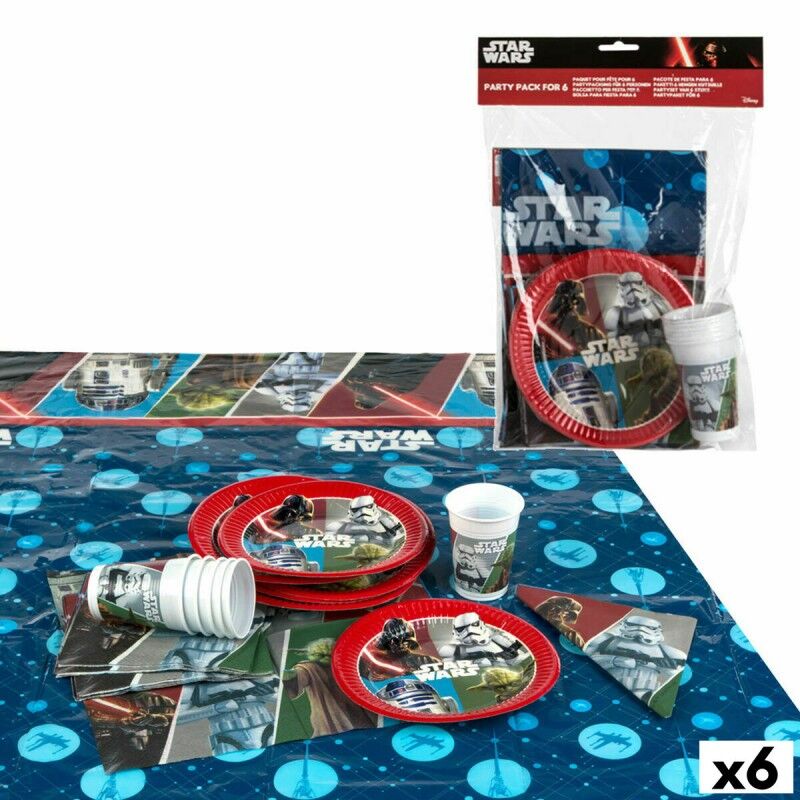Star Wars|Conjunto Artigos de Festa Star Wars (6 Unidades)