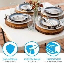 Lifetime|Mesa Dobrável Lifetime Branco 86 x 74 x 86 cm