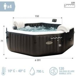 Intex|Spa Insuflável Intex 201 x 71 x 201 cm 795 L