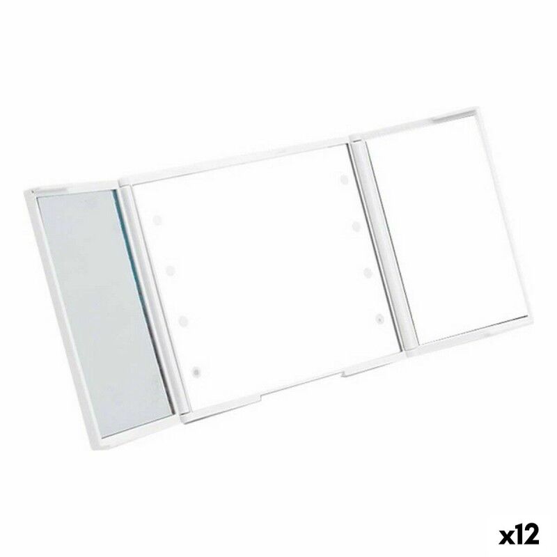 Berilo|Espelho de Bolso Berilo YXL2150-CC01 Branco ABS 1,5 x 9,5 x 11,5 cm Leve LED (12 Unidades) Berilo|Espelho de Bolso Berilo YXL2150-CC01 Branco ABS 1,5 x 9,5 x 11,5 cm Leve LED (12 Unidades)