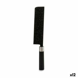 Quttin|Cutelo de Cozinha Quttin Sybarite Preto Prateado 17,5 cm (6 Unidades)