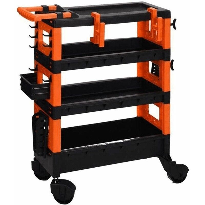 FX Tools|Carro de ferramentas FX Tools Preto Laranja Polipropileno (68 x 35 x 87,5 cm) FX Tools|Carro de ferramentas FX Tools Preto Laranja Polipropileno (68 x 35 x 87,5 cm)