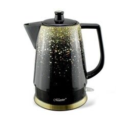 Feel Maestro|Chaleira Feel Maestro MR-074 Preto Ouro Cerâmico 1500 W 1,5 L