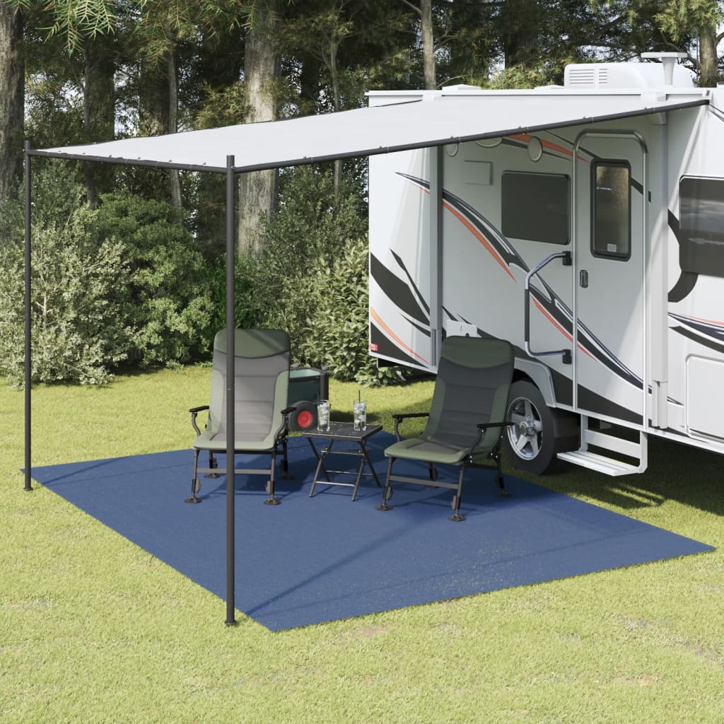 vidaXL Tapete de campismo 4x3 m azul