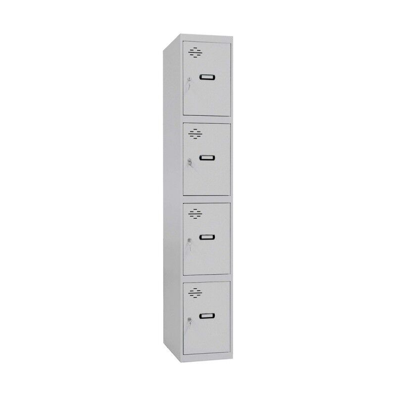 Simon Rack|Bilheteira Simon Rack Metal Cinzento claro 4 compartimentos (180 x 30 x 50 cm)