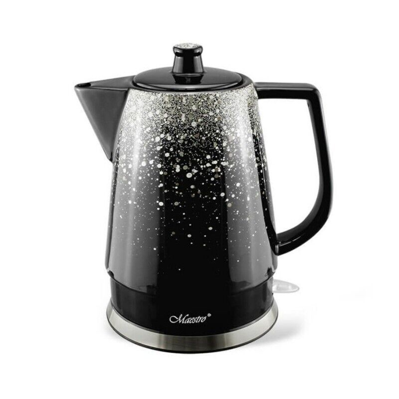 Feel Maestro|Chaleira Feel Maestro MR-074 Preto Prateado Cerâmico 1500 W 1,5 L Feel Maestro|Chaleira Feel Maestro MR-074 Preto Prateado Cerâmico 1500 W 1,5 L