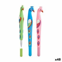 Bic|Caneta Bic Shine Silver Branco Cor de Rosa (12 Peças)