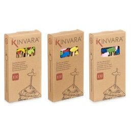 Kinvara|Conjunto de Espetos para Churrascos Kinvara 47527 Bambu 2,5 x 0,4 x 12,5 cm Espeto Decorado (24 Unidades)