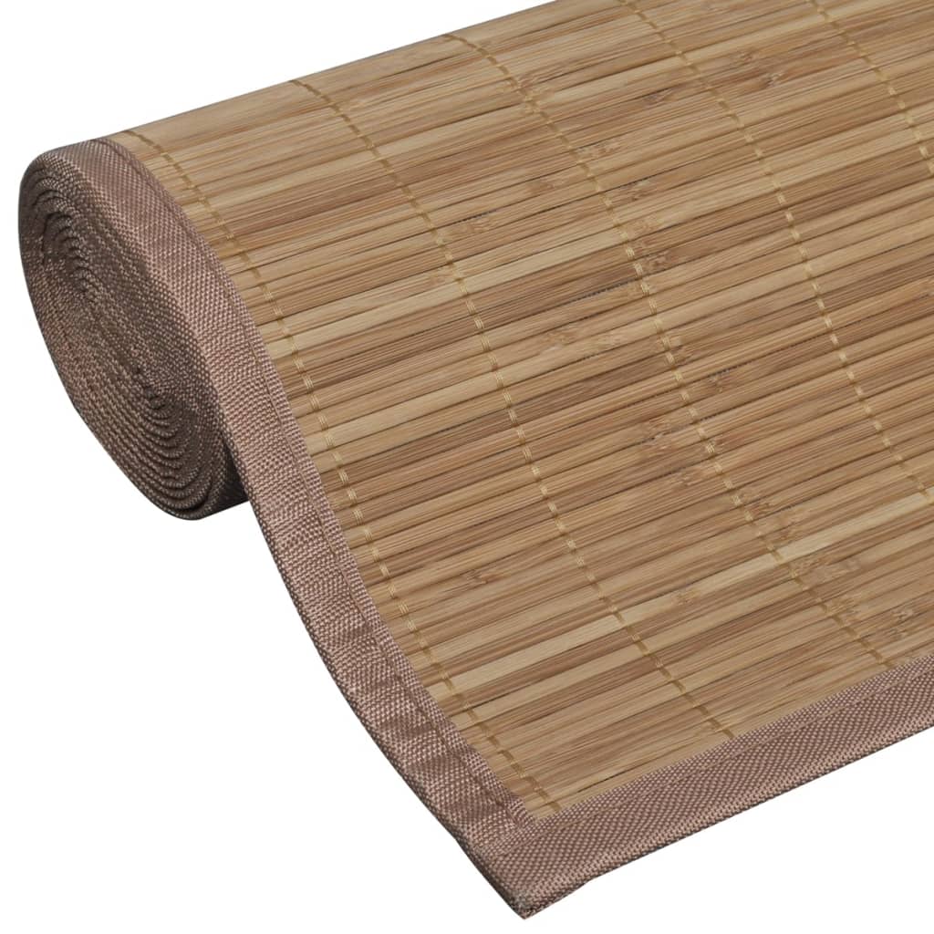 vidaXL Tapete de bambu 100x160 cm castanho