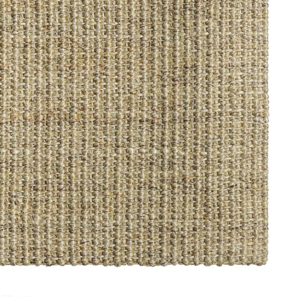 vidaXL Tapete sisal natural 66x200 cm verde