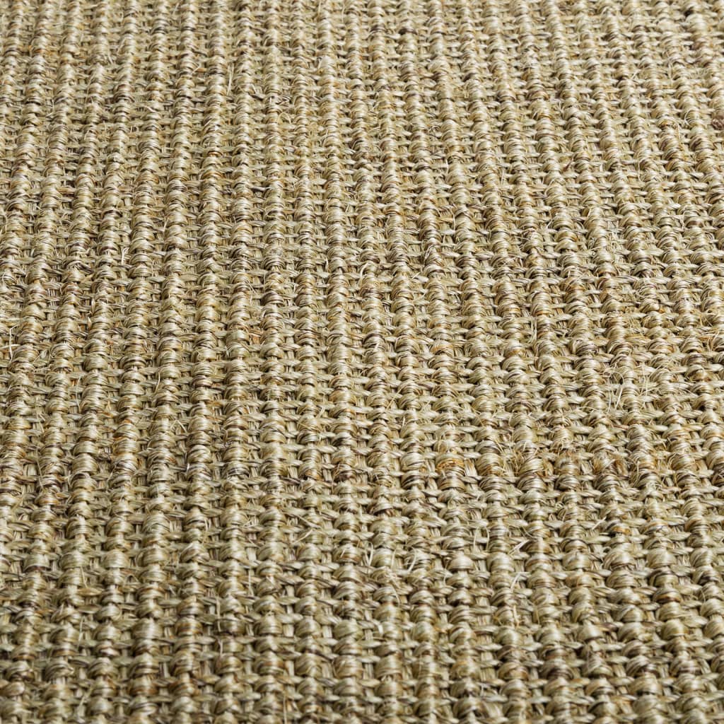 vidaXL Tapete sisal natural 66x200 cm verde