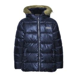 Casaco de Desporto Infantil Levi's Fur Puffer Girl Azul escuro