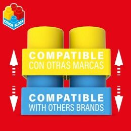 Color Block|Jogo de Construção Color Block Basic Mala 80 Peças (6 Unidades)
