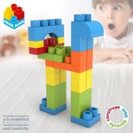 Color Block|Jogo de Construção Color Block Basic Cubo 50 Peças (6 Unidades)