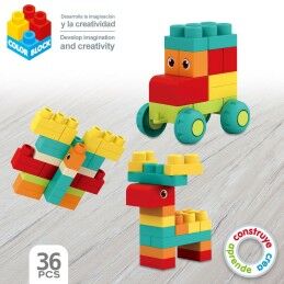 Color Block|Jogo de Construção Color Block Mala 36 Peças (6 Unidades)
