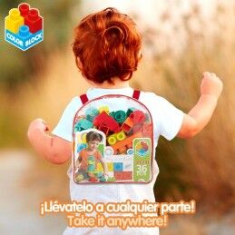 Color Block|Jogo de Construção Color Block Mala 36 Peças (6 Unidades)