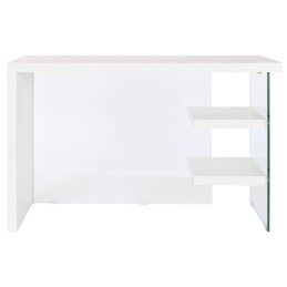 DKD Home Decor|Secretária DKD Home Decor Branco Transparente Cristal Madeira MDF 120 x 50 x 76 cm
