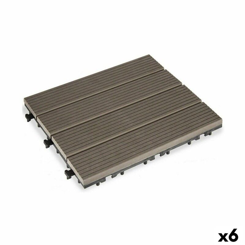 Ibergarden|Ladrilho Encaixável Ibergarden SM-4P-ALDH Preto Polietileno Compósito 30 x 2,6 x 30 cm (6 Unidades) Ibergarden|Ladrilho Encaixável Ibergarden SM-4P-ALDH Preto Polietileno Compósito 30 x 2,6 x 30 cm (6 Unidades)