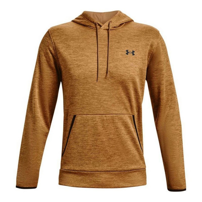 Polar com Capuz Homem Under Armour Fleece Twist Castanho