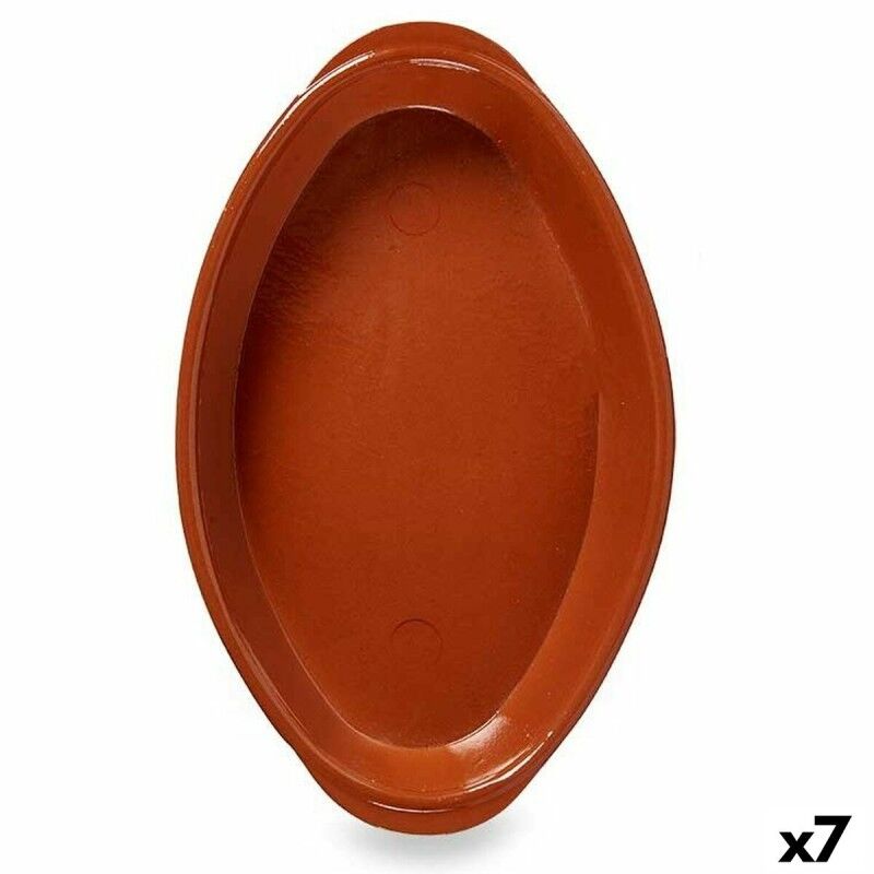 La Dehesa|Travessa para o Forno Barro cozido 7 Unidades 39,5 x 5,5 x 24 cm La Dehesa|Travessa para o Forno Barro cozido 7 Unidades 39,5 x 5,5 x 24 cm