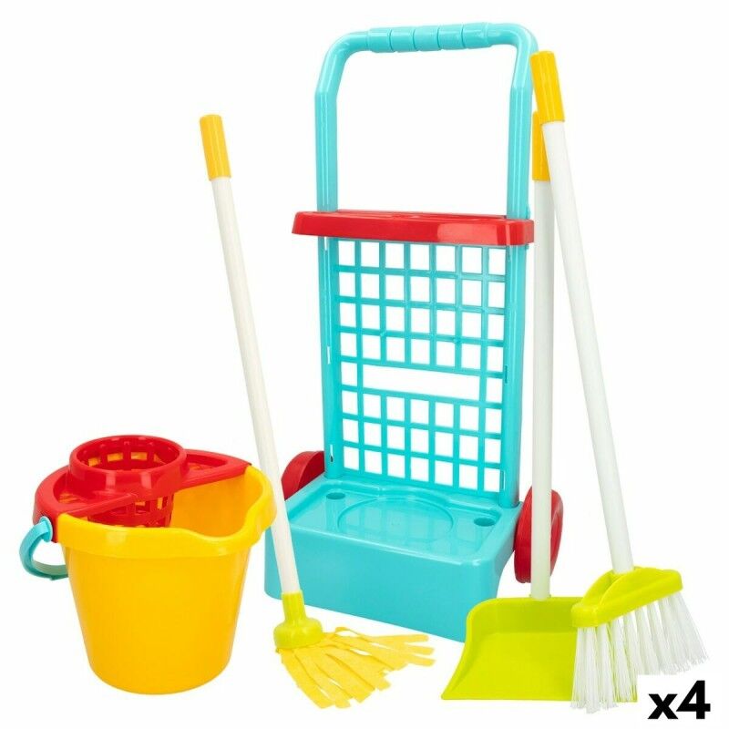 Colorbaby|Carrinho de Limpeza com Acessórios Colorbaby My Home 30,5 x 55,5 x 19,5 cm (4 Unidades) Colorbaby|Carrinho de Limpeza com Acessórios Colorbaby My Home 30,5 x 55,5 x 19,5 cm (4 Unidades)