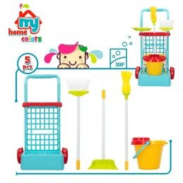 Colorbaby|Carrinho de Limpeza com Acessórios Colorbaby My Home 30,5 x 55,5 x 19,5 cm (4 Unidades)