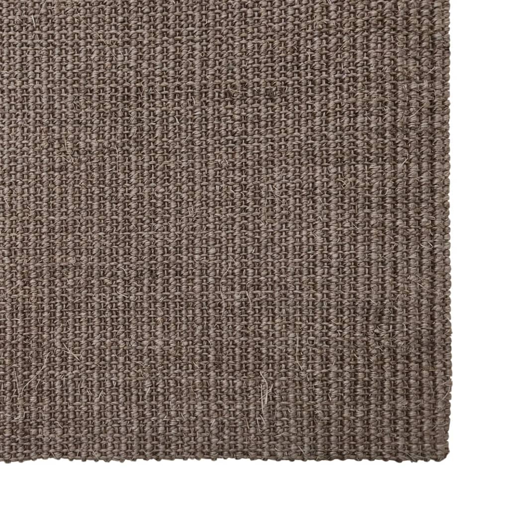 vidaXL Tapete sisal natural 80x150 cm castanho