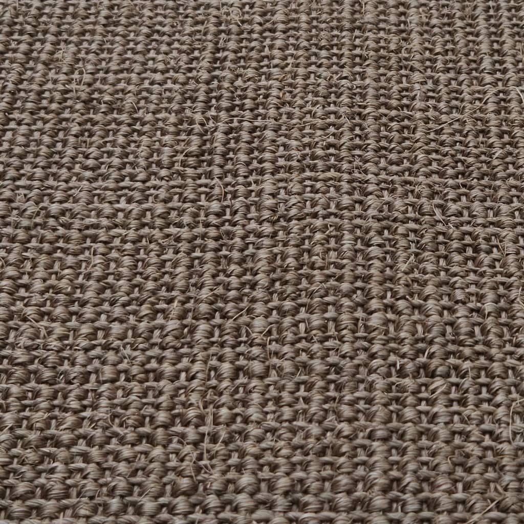 vidaXL Tapete sisal natural 80x150 cm castanho