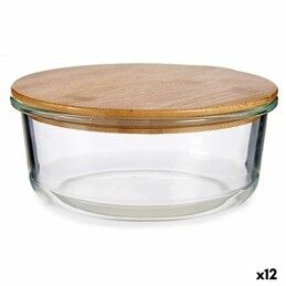 Vivalto|Lancheira Redonda com Tampa Vivalto LHB-HR-950F Bambu 17 x 7 x 17 cm (12 Unidades)