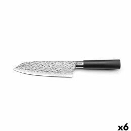 Quttin|Conjunto de Facas Quttin Nero Preto Prateado 3 Peças (12 Unidades)