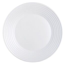 Luminarc|Sousplat Luminarc Harena Branco Vidro (Ø 27 cm) (24 Unidades)