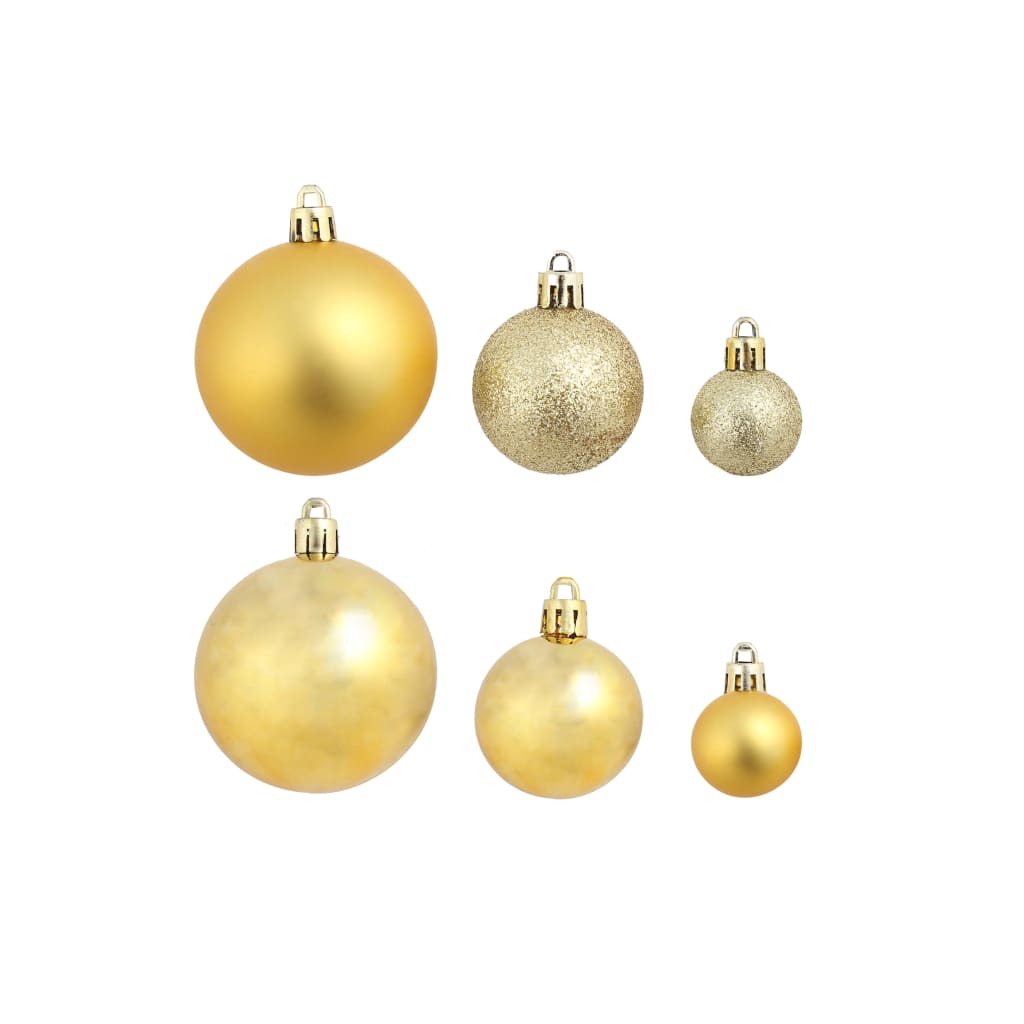 Bolas de natal 100 pcs prateado/dourado