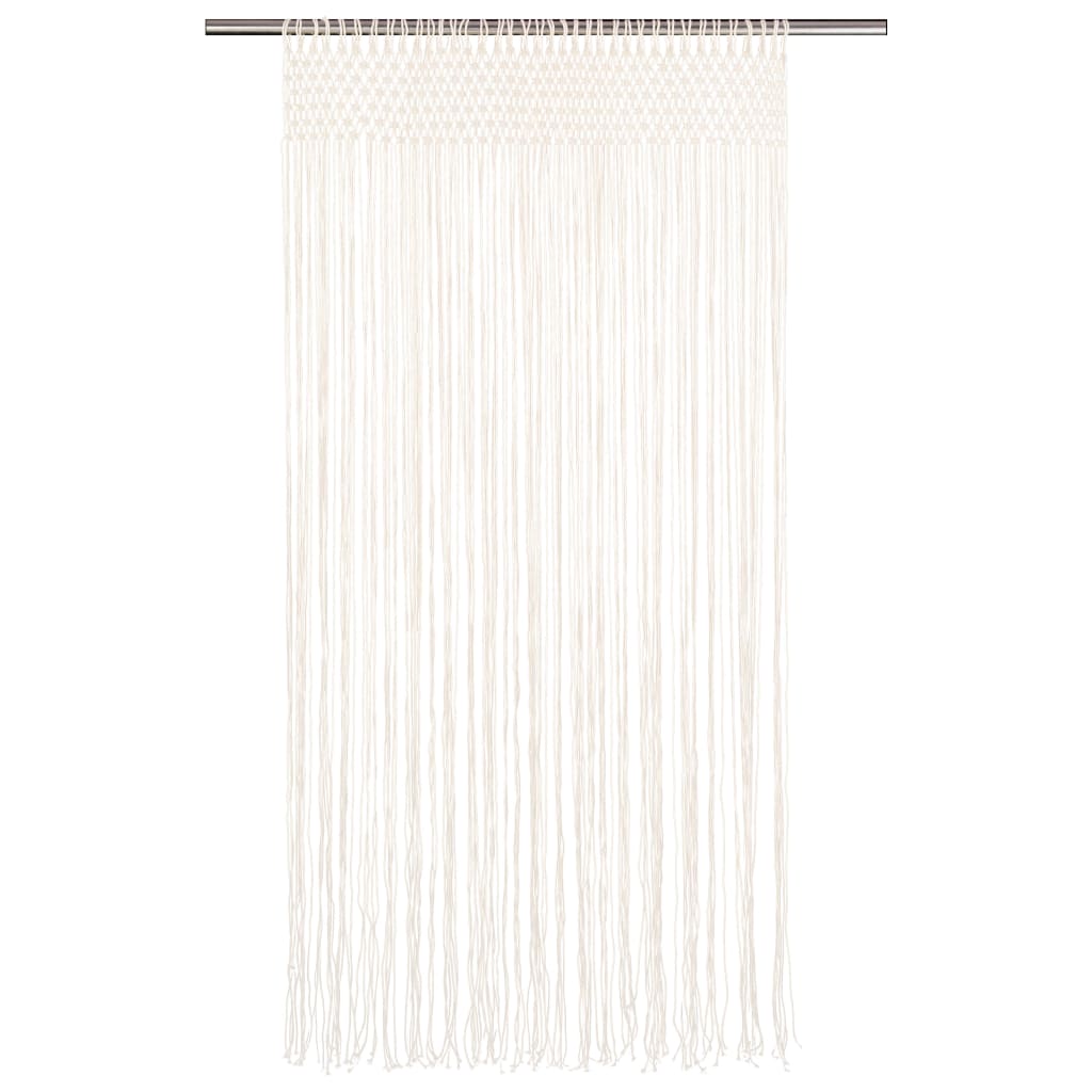 vidaXL Cortina macramé 140x240 cm algodão