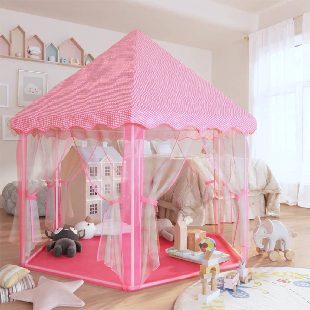 vidaXL Tenda de brincar princesa rosa