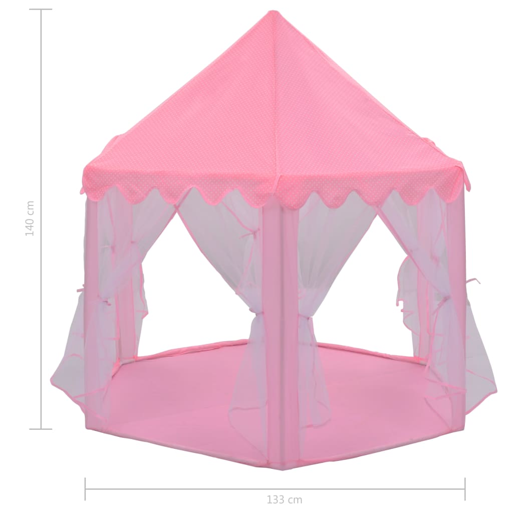 vidaXL Tenda de brincar princesa rosa