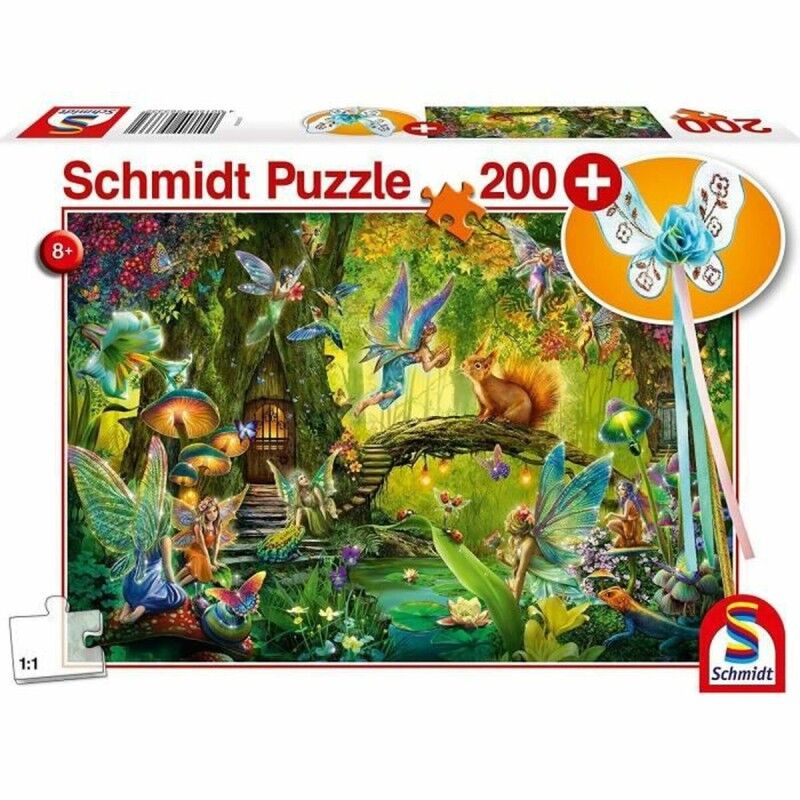 Schmidt Spiele|Puzzle Schmidt Spiele Fairies in the Forest 200 Peças Schmidt Spiele|Puzzle Schmidt Spiele Fairies in the Forest 200 Peças