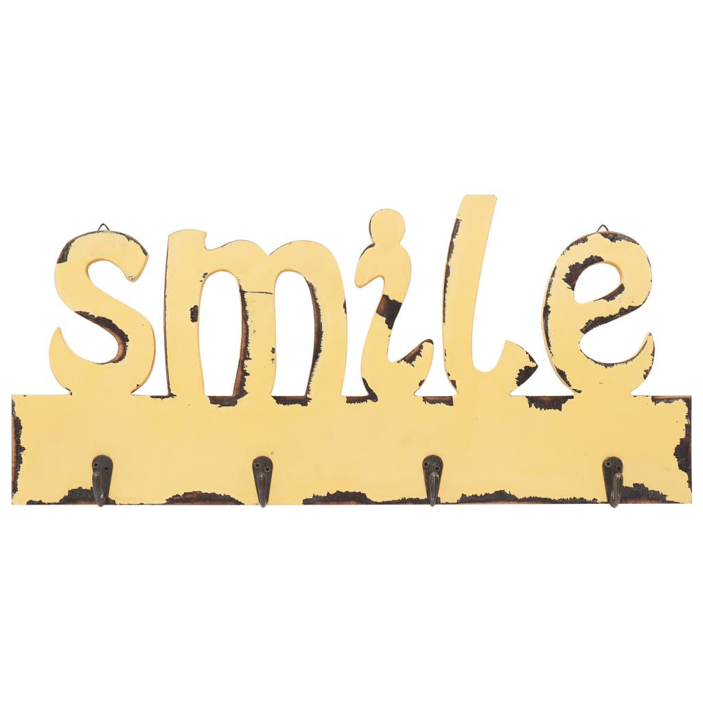 vidaXL Cabide de parede SMILE 50x23 cm