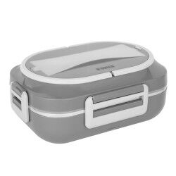 Bidasoa|Lancheira Hermética Bidasoa Theo 17 x 13 x 6 cm 550 ml Prateado Metal (6 Unidades)