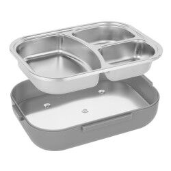 N'oveen|Lancheira N'oveen LB540 Cinzento escuro Aço inoxidável 1 L 24 x 11 x 18,5 cm
