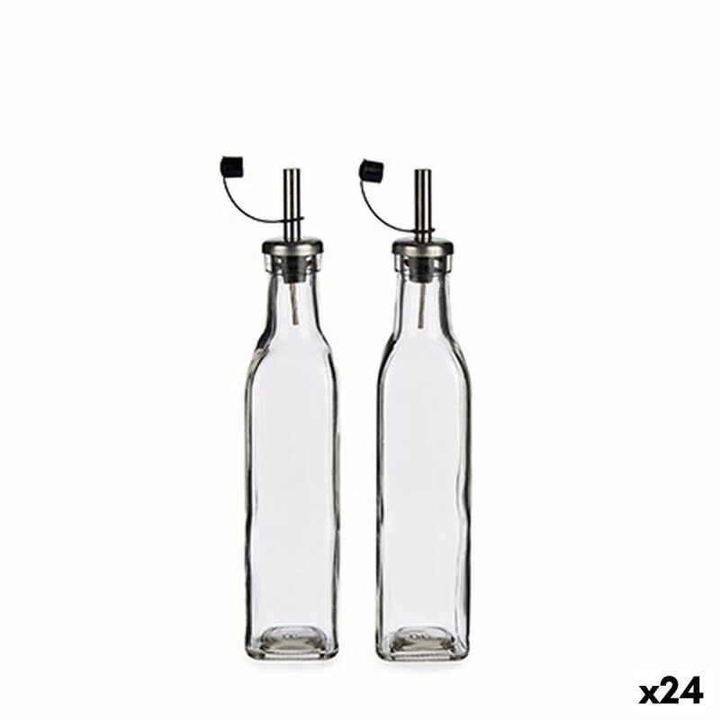 Vivalto|Galheteiro Vivalto WJ7069-M Transparente Metal Vidro Cristal Plástico 300 ml (24 Unidades)