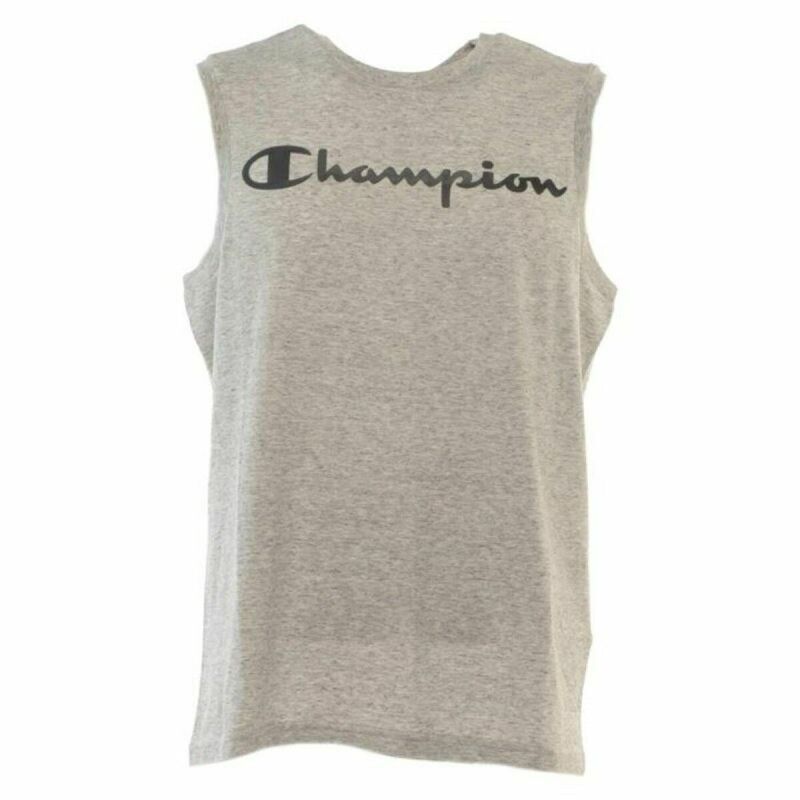 Champion|T-Shirt para Homem sem Mangas Champion Crewneck Cinzento Champion|T-Shirt para Homem sem Mangas Champion Crewneck Cinzento