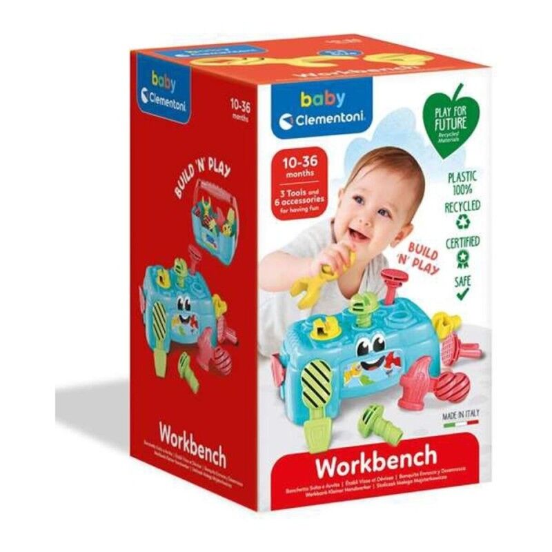 Clementoni|Playset Baby Clementoni 17042 Caixa de Ferramentas (9 pcs) Clementoni|Playset Baby Clementoni 17042 Caixa de Ferramentas (9 pcs)