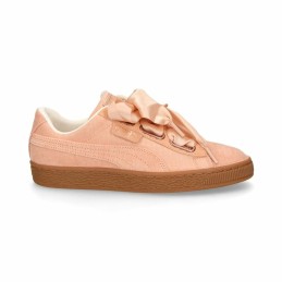 Sapatilhas de Desporto Mulher Puma Basket Heart Mulher Salmão