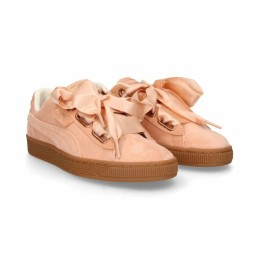 Sapatilhas de Desporto Mulher Puma Basket Heart Mulher Salmão