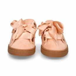 Sapatilhas de Desporto Mulher Puma Basket Heart Mulher Salmão