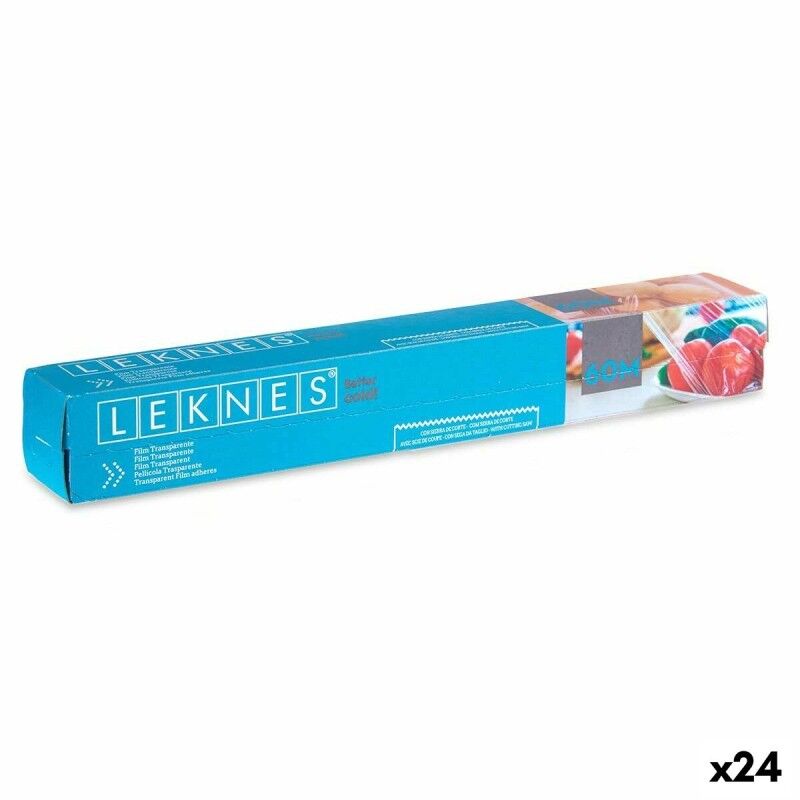 Leknes|Película Aderente Leknes 190939000499 Transparente Polietileno 8 mm 60 m (24 Unidades)