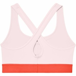 Sutiã Desportivo Under Armour Mid Crossback Cor de Rosa