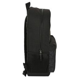 Stranger Things|Mochila Escolar Stranger Things Preto 30 x 46 x 14 cm