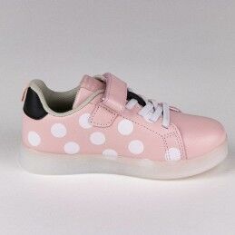 Minnie Mouse|Sapatilhas Desportivas com LED Minnie Mouse Velcro Cor de Rosa